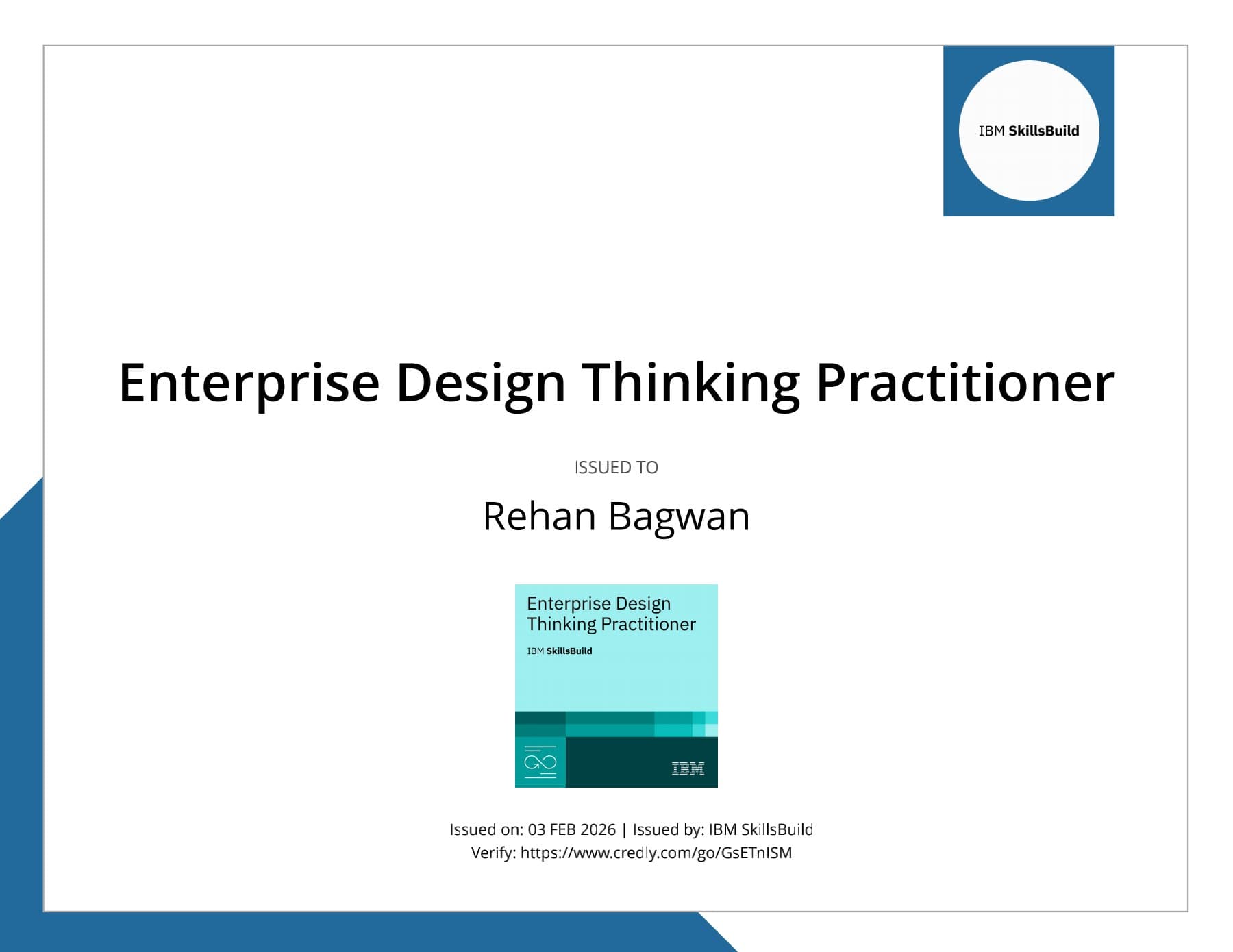 Enterprise Design Thinking Practitioner